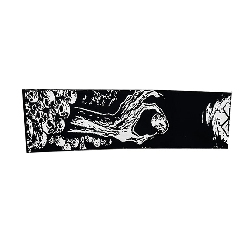 2024 Autumn/Winter Sweater Sweater Sweater Knitted Scarf Outdoor Warm Skull Retro Style Cool Scarf Wholesale Scarf