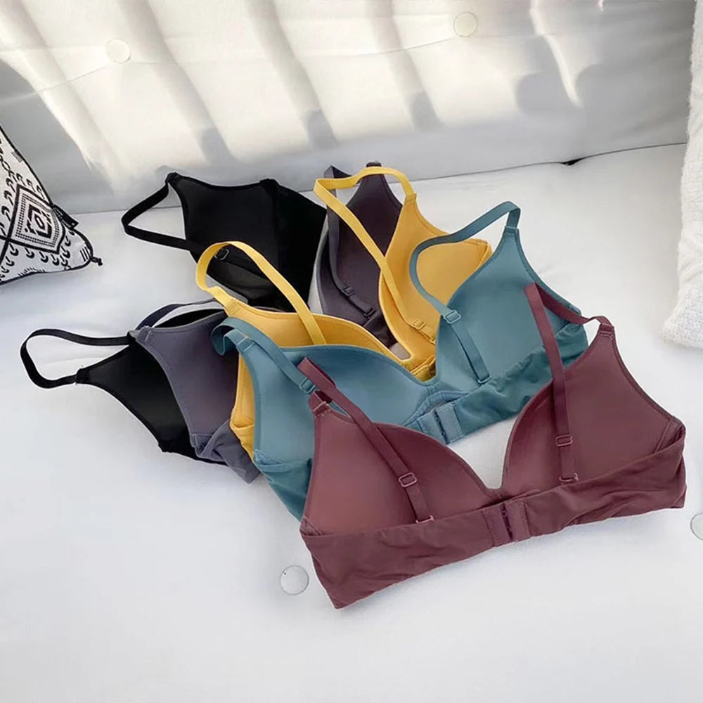 Womens Bra Slight Bralette Wireless Sexy Lingerie Female Underwear Small Chest Wear BH Tops Size AAA AA A B Cup