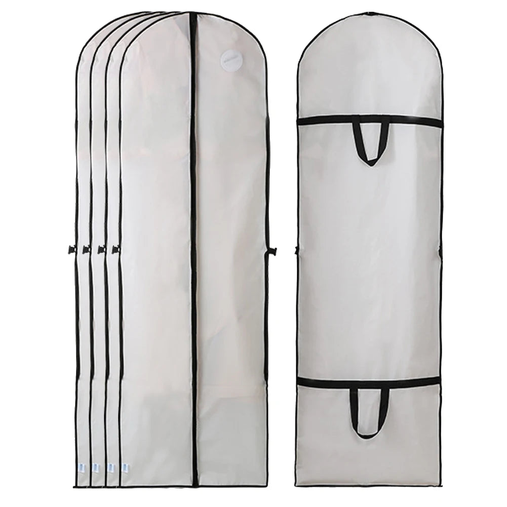 Wedding Gown Cover Dress Garment Clothes Storage Bag Foldable Dampproof Dustproof Washable Wedding Dress Long Dress Bag