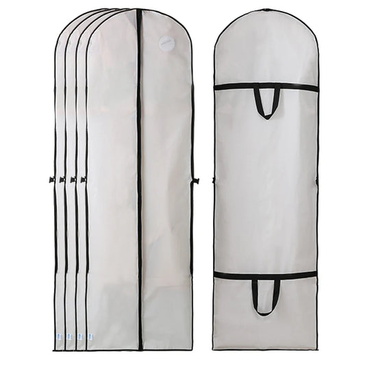 Wedding Gown Cover Dress Garment Clothes Storage Bag Foldable Dampproof Dustproof Washable Wedding Dress Long Dress Bag