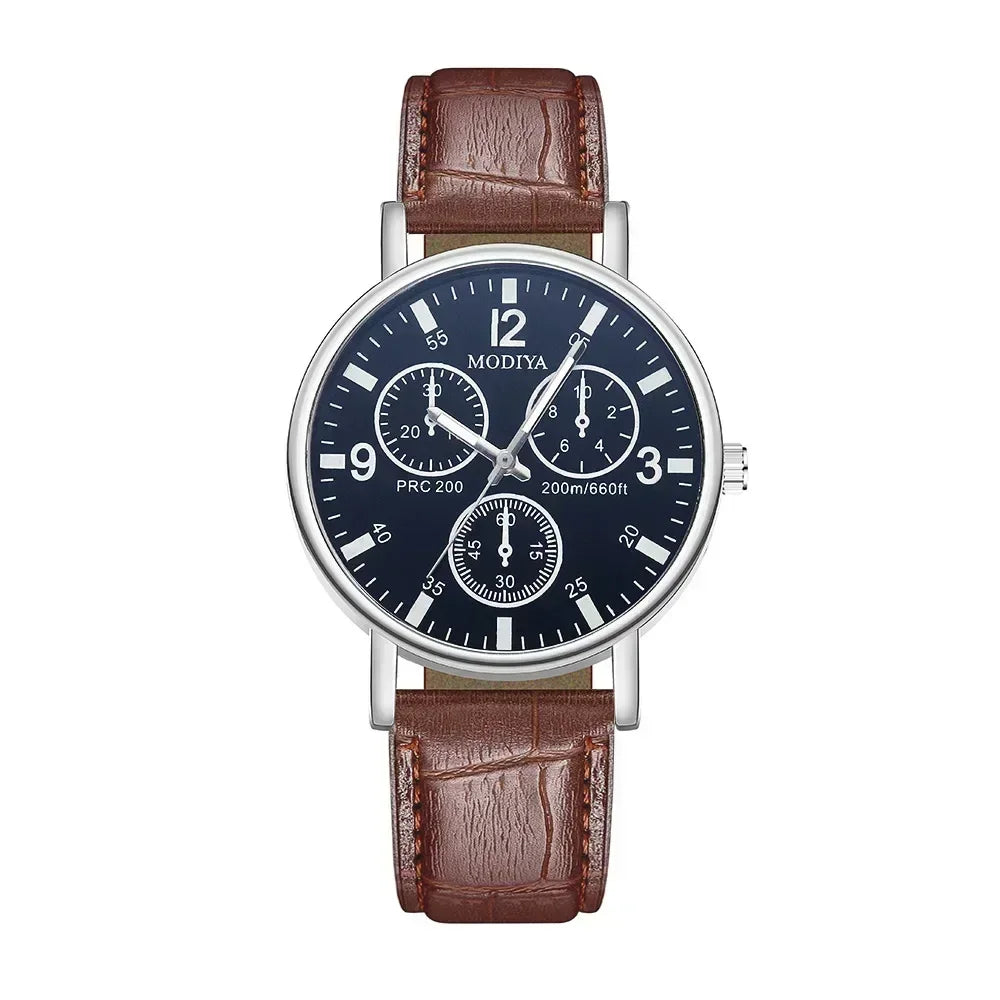 Men Watches Business Wrist Watch Luxury Leather Strap Analog Watches Quartz Wristwatches Clock Men Women Casual Simple Watch