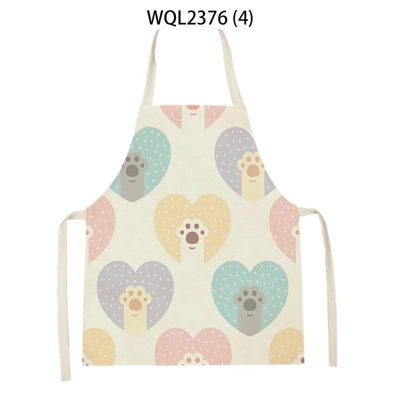 Apron Kid Apron Kitchen Household Item Animal Cartoon Apron Adult Hair Apron 55-68cm Apron Custom Logo Kitchen Supplie Tablier