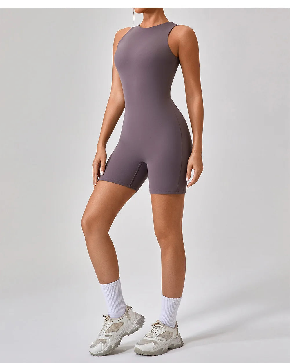 High Elastic Yoga Jumpsuit Women Black Tight Fitting Sport Set Sleeveless Fitness Seamless Slim Workout Running Short Rompers