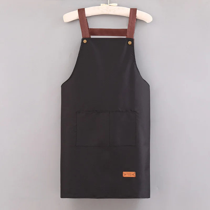 Kitchen Waterproof And Oil-resistant Apron, Work Uniform For Both Men And Women In The Catering Industry, Customizable Logo Prin