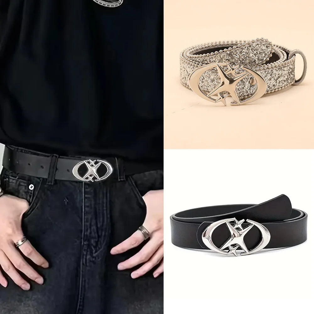 Designer Belts for Women High Quality Luxury Unisex Jeans Men Gift Belt Female Y2K Shinny Sequin Strap Dress Waistband Western
