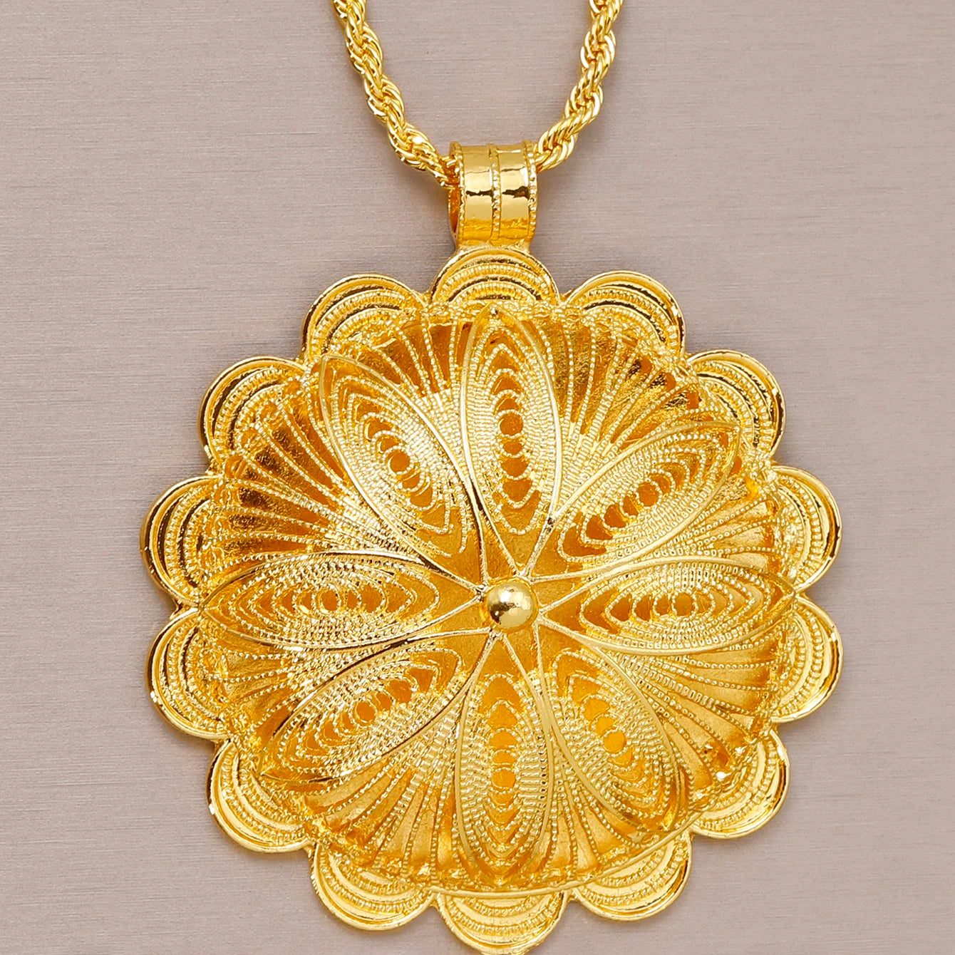 Middle East Jewelry for Women Eritrea Ethiopian Africa Bridal Wedding Pendant Necklaces Earring Ring Bracelet Head Chain Hairpin