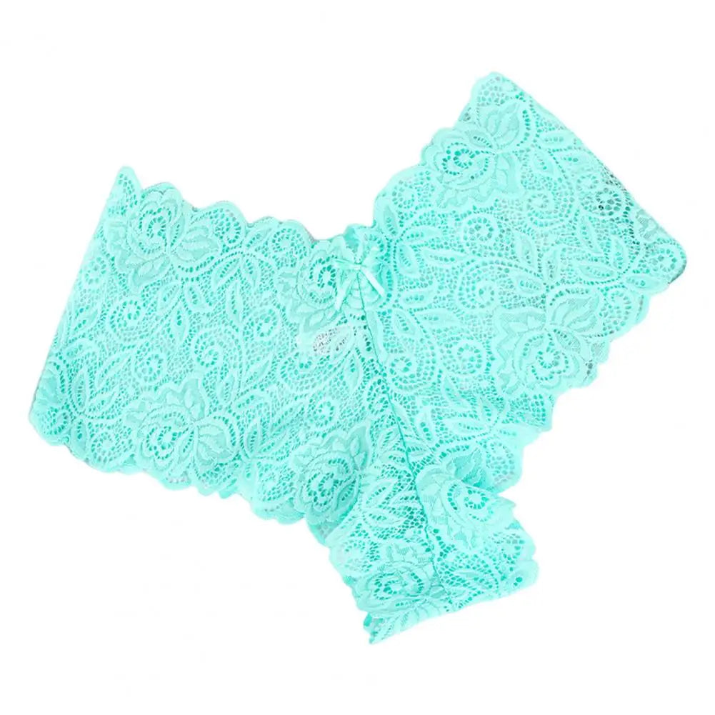 Women's Panties Floral Lace Low Waist Briefs Stretchy Sexy Breathable Underpants For Girls Daily Wear And Sleep 여성 속옷