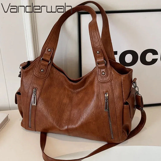 Female Handbag Large Capacity Shoulder Bags Big Stylsih Tote Bag Ladies Soft Leather Hobos Messenger Bags Women Shopper Bag Sac