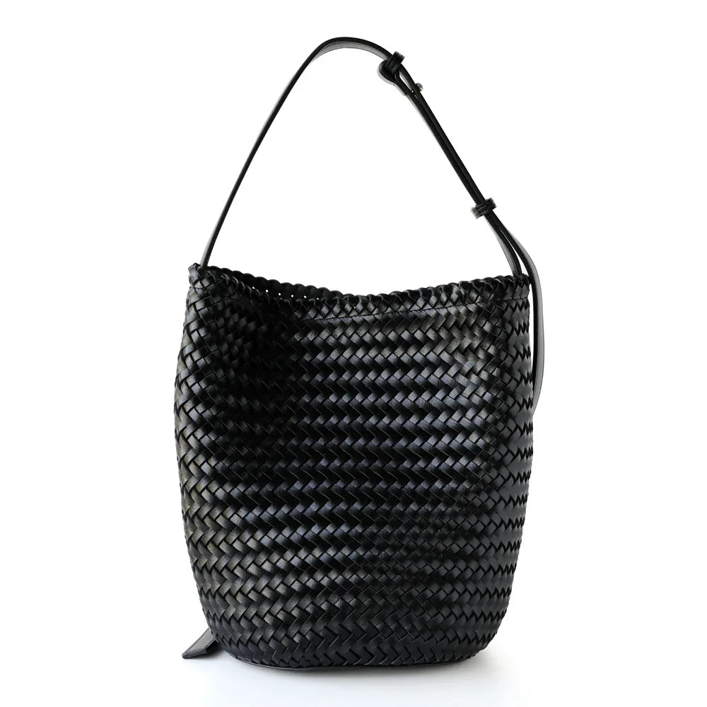 Motingsome Handwoven Bag Women's Bucket Luxury Designer Bags Niche Casual Bucket Bag Handmade French Retro Shulder Purse 2025