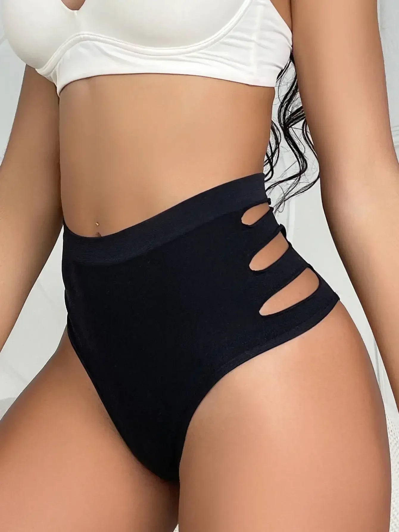 High Waist Panties Sexy Briefs Women Seamless Underpants Comfort Underwear Solid Color Soft Intimates Fashion Thong Lingerie
