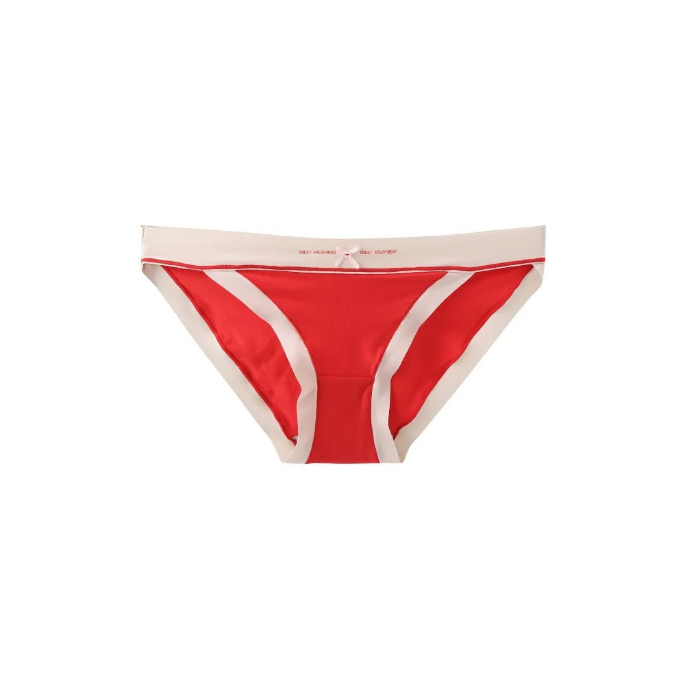 Women's Panties Sexy Seamless Bow Female Underwear Low Waist Elasticity Japanese Briefs for Ladies Underpants Lingerie Труси 속옷