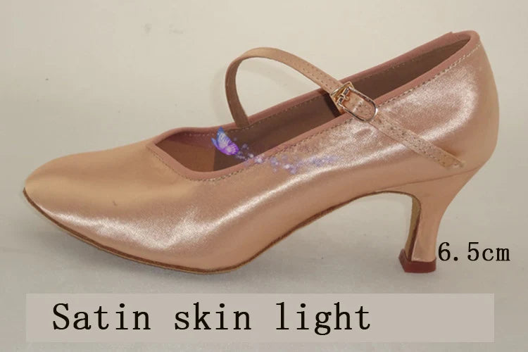 Sneakers Latin Dance Shoes Brand Women High Quality Satin Ladies Aerobics Girl Buckle Dancing SALSA BDD 138 Cowhide Sole White