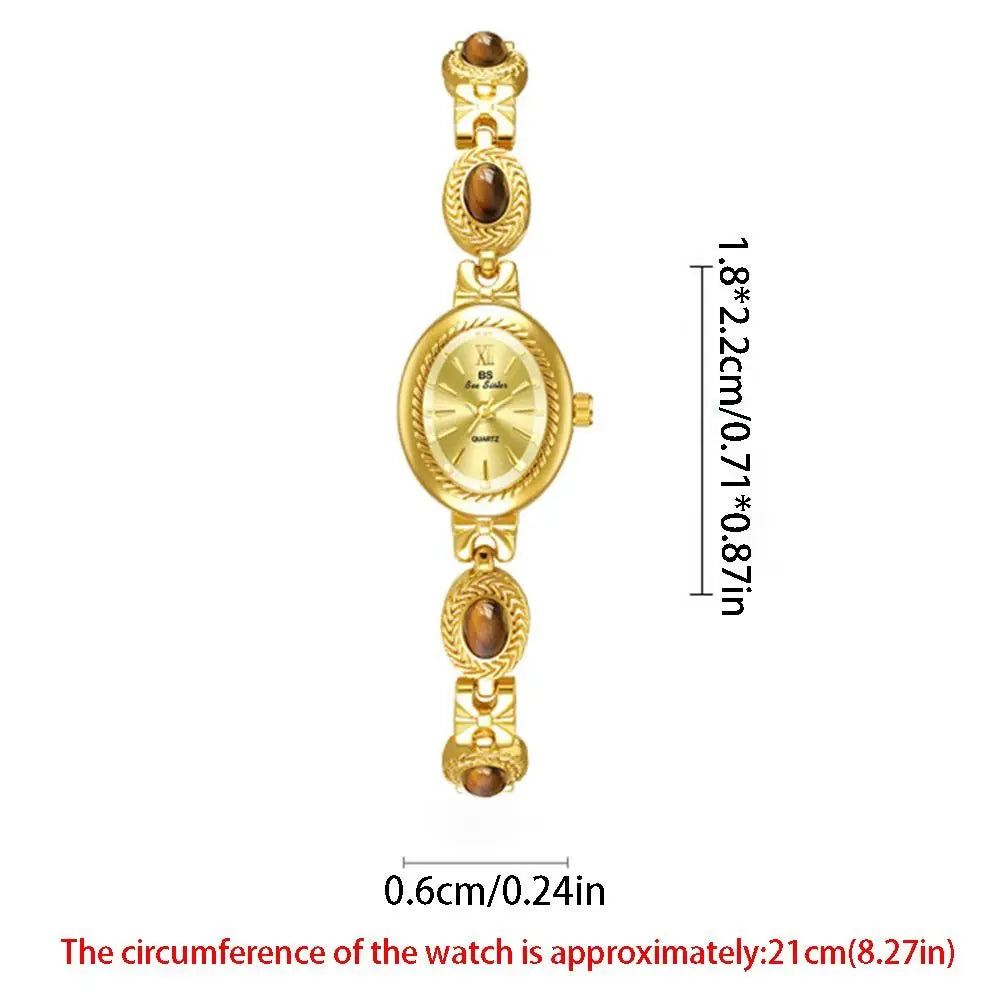 Elegant Women's Bracelet Watch Exquisite Melard Color Quartz Wristwatch Portable Simple Ladies Business Watches Female Gift