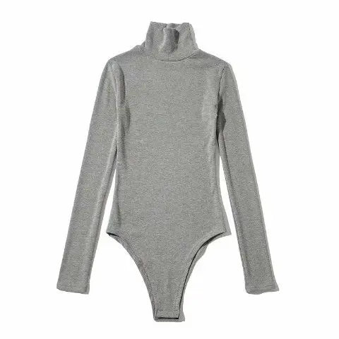 Long Sleeved Bodysuits Women Sexy High Street Chic Skinny Cozy American Style Hotsweet Lady Tops Y2K Clothing Turtleneck Autumn