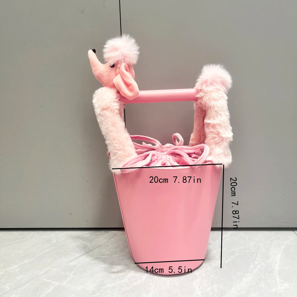 Funny Handbag for women purses and handbag luxury Designer Handmade Women's bag Casual black bucket Female shoulder Bag