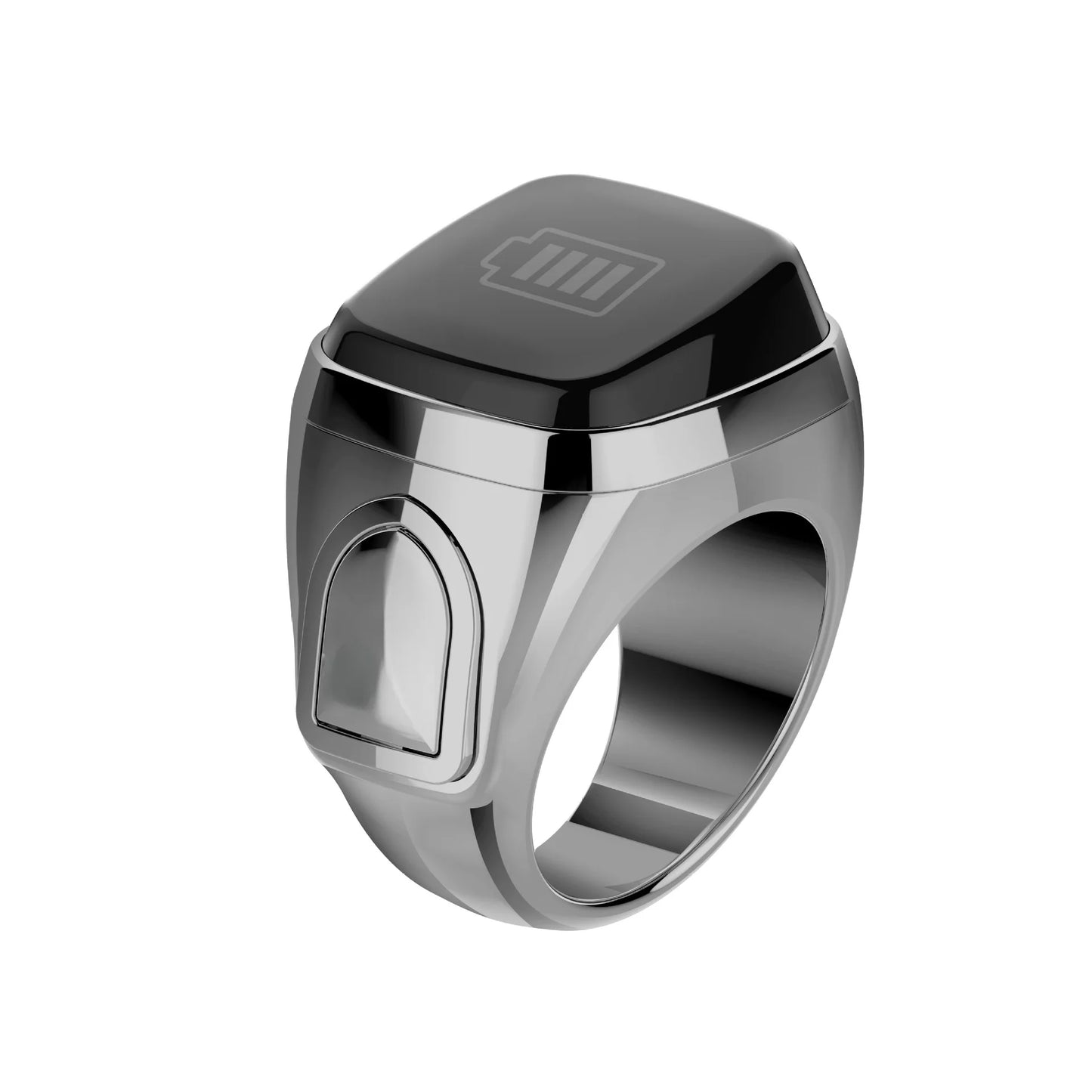 Metal Ring with Charging Compartment, Digital Display Counting, Smart Ring, Bluetooth Electronic Finger Counter