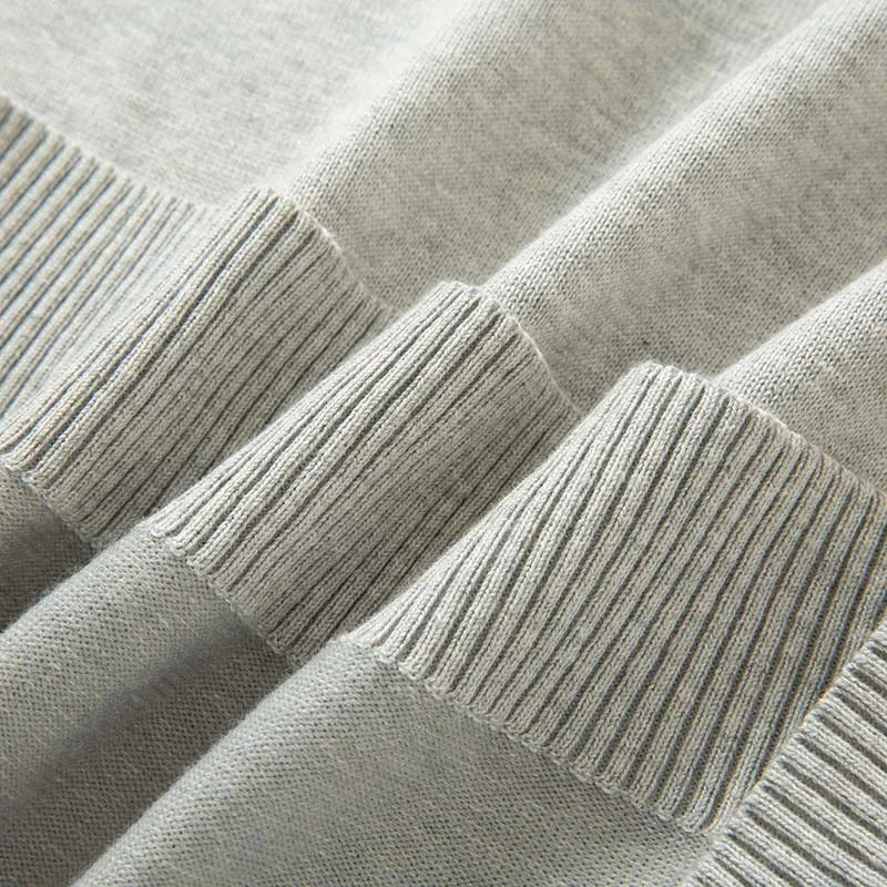 Sweater for Men Pullovers Old Money Man Knitwear Short Sleeve Knit Jumpers Solid Cotton High End Casual Vintage Sweaters 2025