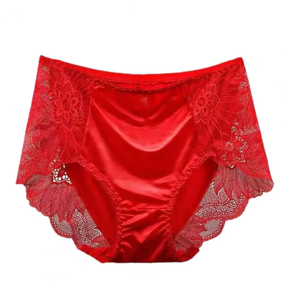 Women Seamless Panties Comfortable Seamless Panty for Women Elegant Lace Embroidered Women's Panties with Soft for Ladies