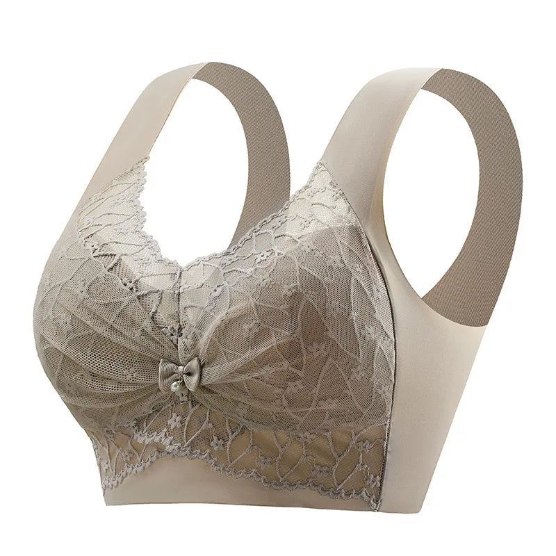 Beautiful Back Bra For Women, Fixed Cup, Adjustable, Seamless Push-up, Secondary Breasts, Anti-sagging, Lace Vest Bra