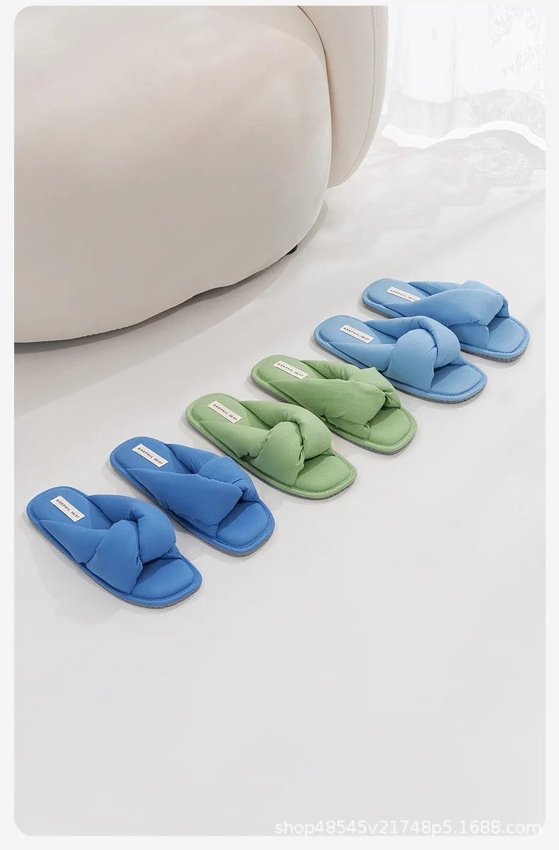 Slippers women's spring 2025 new non-slip, silent and comfortable four-season indoor home slippers women