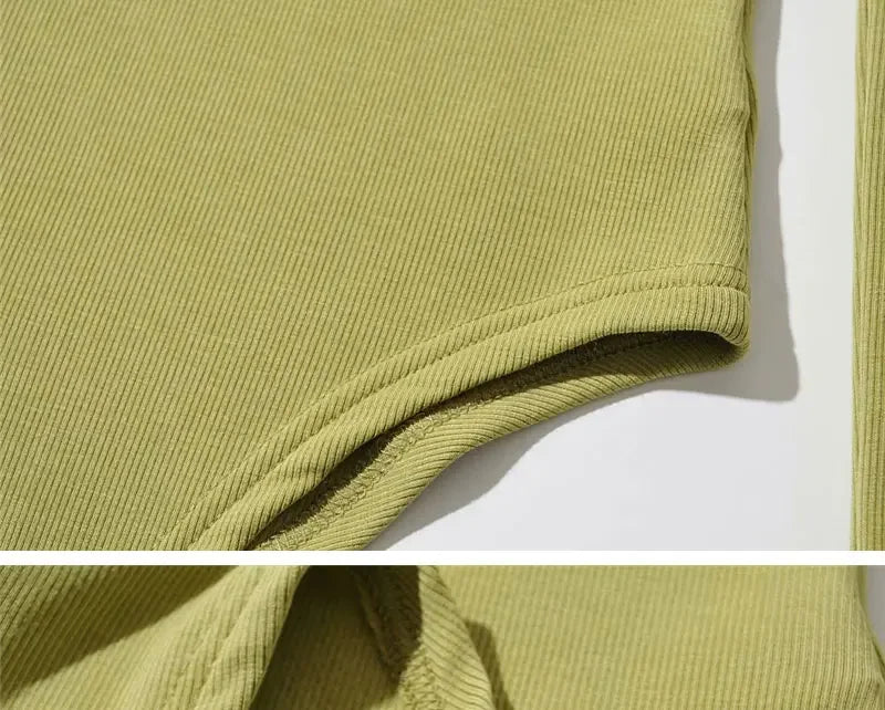 Long Sleeved Bodysuits Women Sexy High Street Chic Skinny Cozy American Style Hotsweet Lady Tops Y2K Clothing Turtleneck Autumn