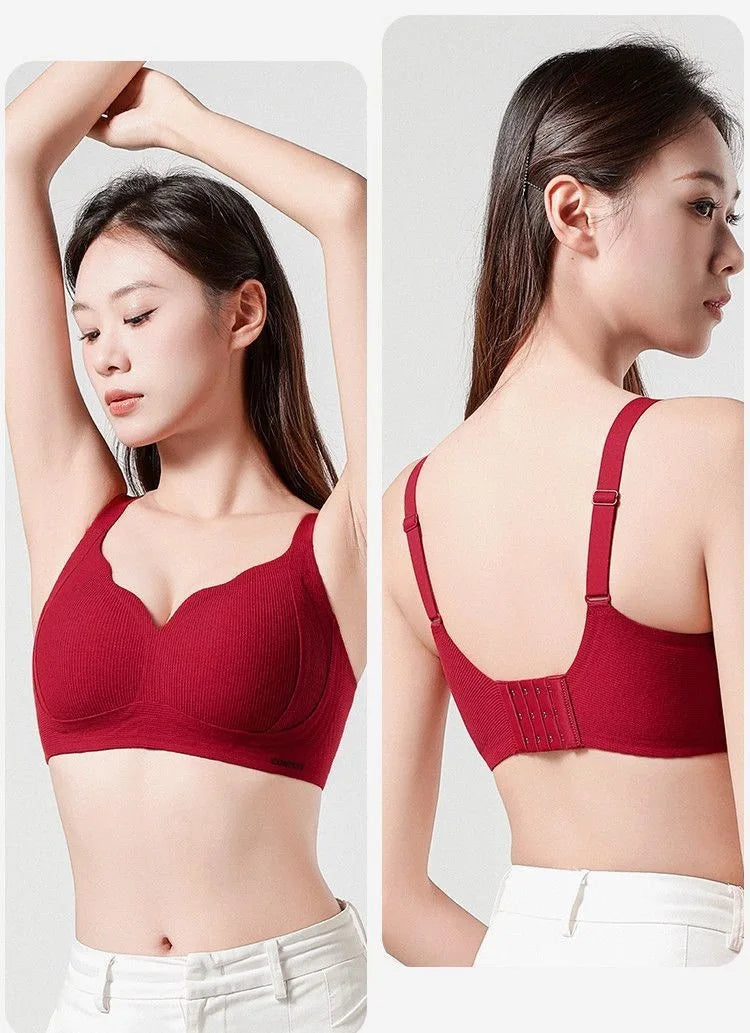 Wireless Lightly Lined Bra for Women Small Bust Support Anti Sagging Flexible Comfort Everyday Wear Enhancement S-XL BANERDANNI