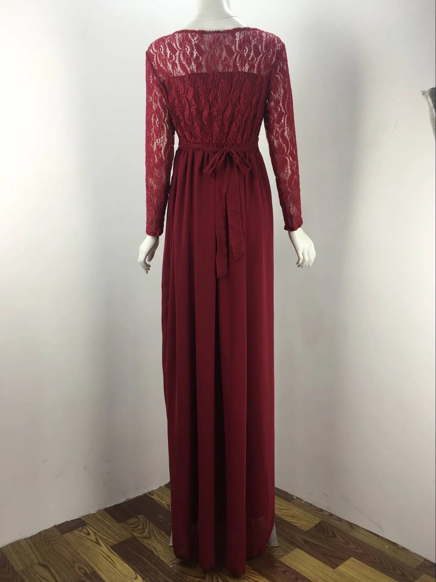 Maternity Dresses Photoshoot Lace Long Sleeve Dress For Pregnant Women Maternity Dress Baby Shower Dress For Evening Party Gown