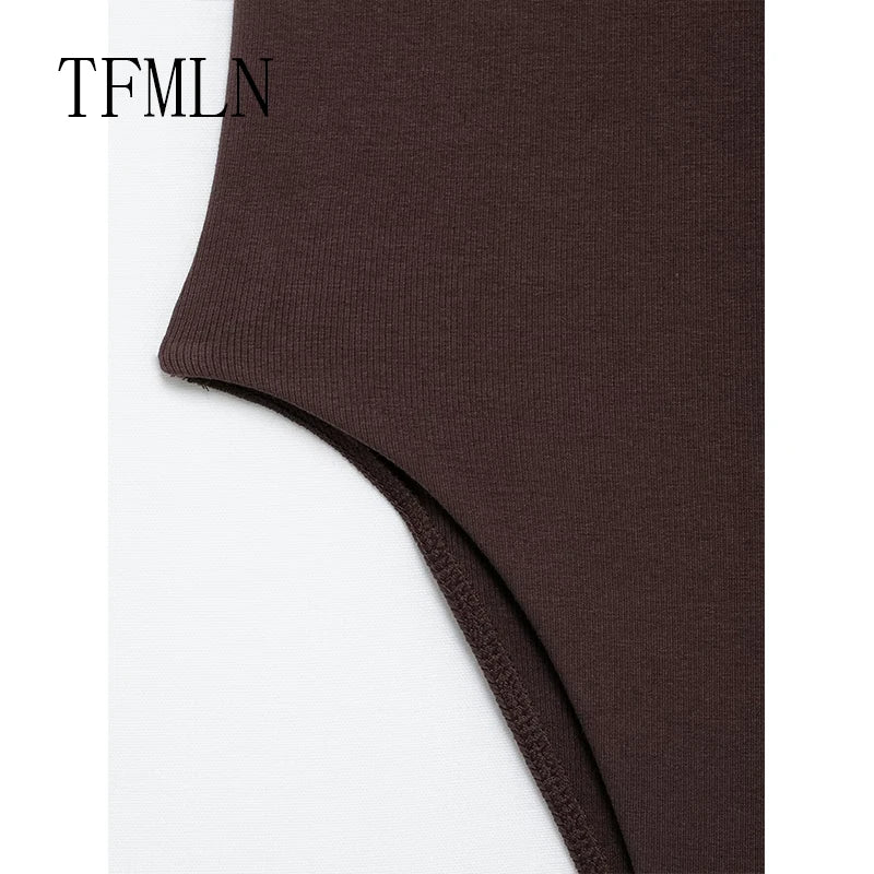 Women Fashion Sexy  Bodysuit Backless Tops Slim Women Top Chic V Neck Sling Body Suits Summer Female High Street Outwear