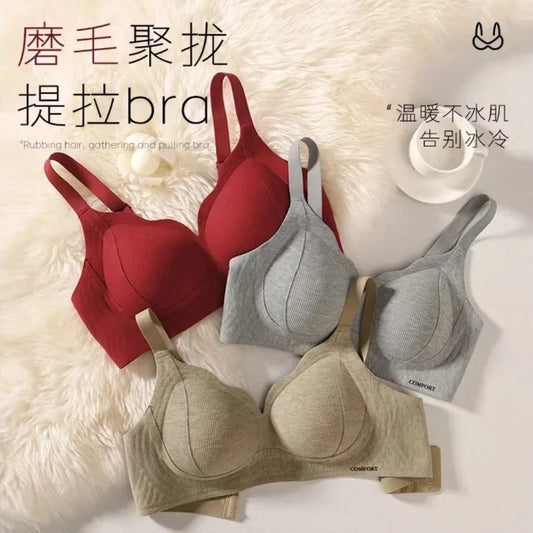 Wireless Lightly Lined Bra for Women Small Bust Support Anti Sagging Flexible Comfort Everyday Wear Enhancement S-XL BANERDANNI