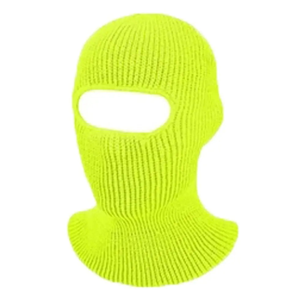 Hat Winter Female 1-Hole Balaclava Skullies Scarf Bonnet Hat Mask Knitted Hats Men Beanies Hat Women Winter Cap Full Face Cover