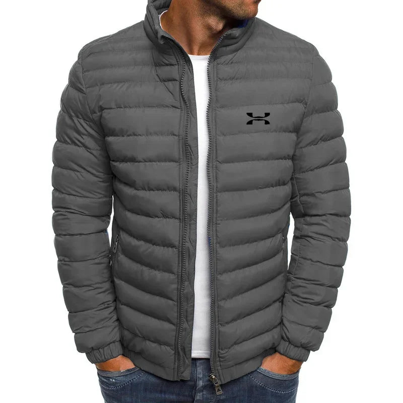 2025 Winter Jacket Men's Stand Collar Warm Parka Coat Street Fashion Casual Brand Outer Men's Winter Down Jacket