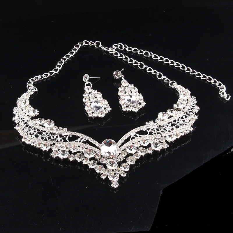 Jewelry Jewelry Sets Necklace Set Women's Geometric Earrings Wedding Bridal Jewelry For Brides
