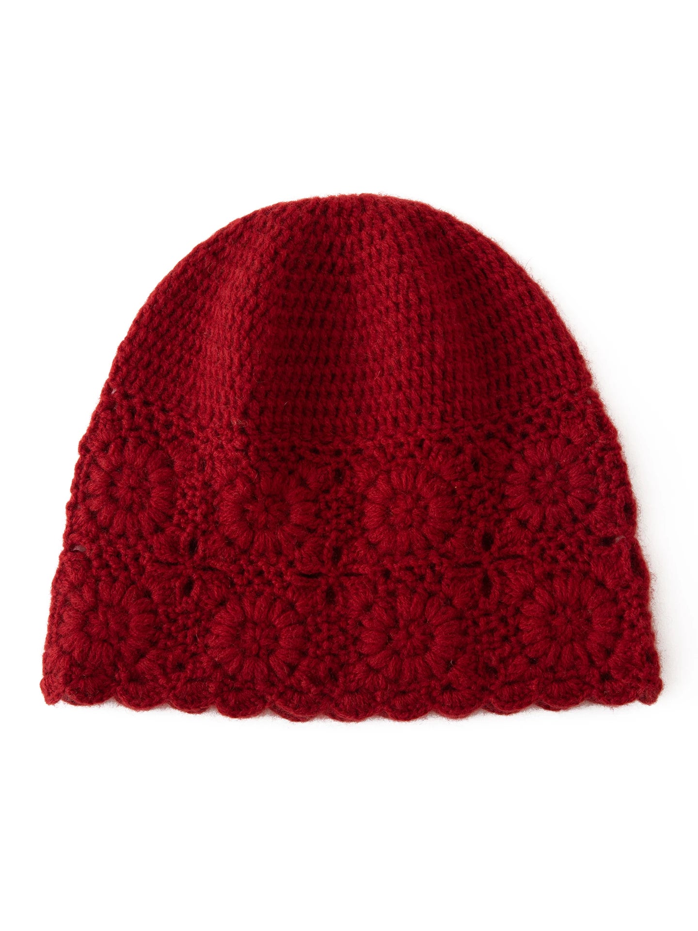Handmade woolen lady's hat for warmth and leisure, extremely soft