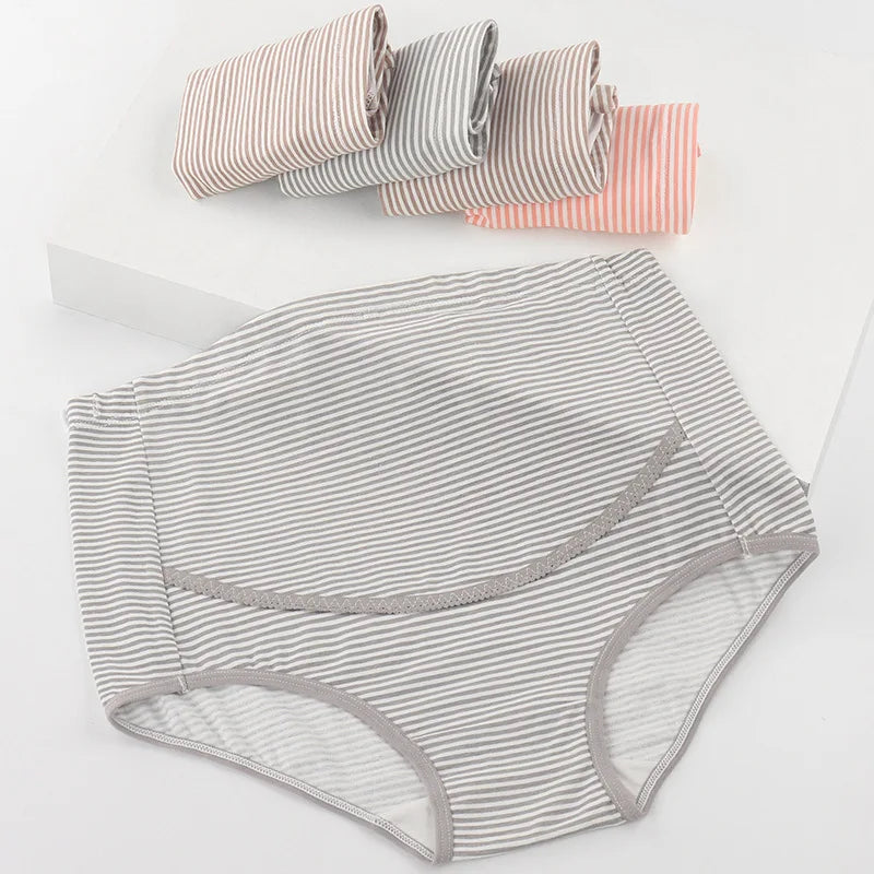 Maternity High Waisted Panties Maternity Cotton Underwear Pregnant Women Large Size Briefs Pregnant Women Mum Breathable Panties