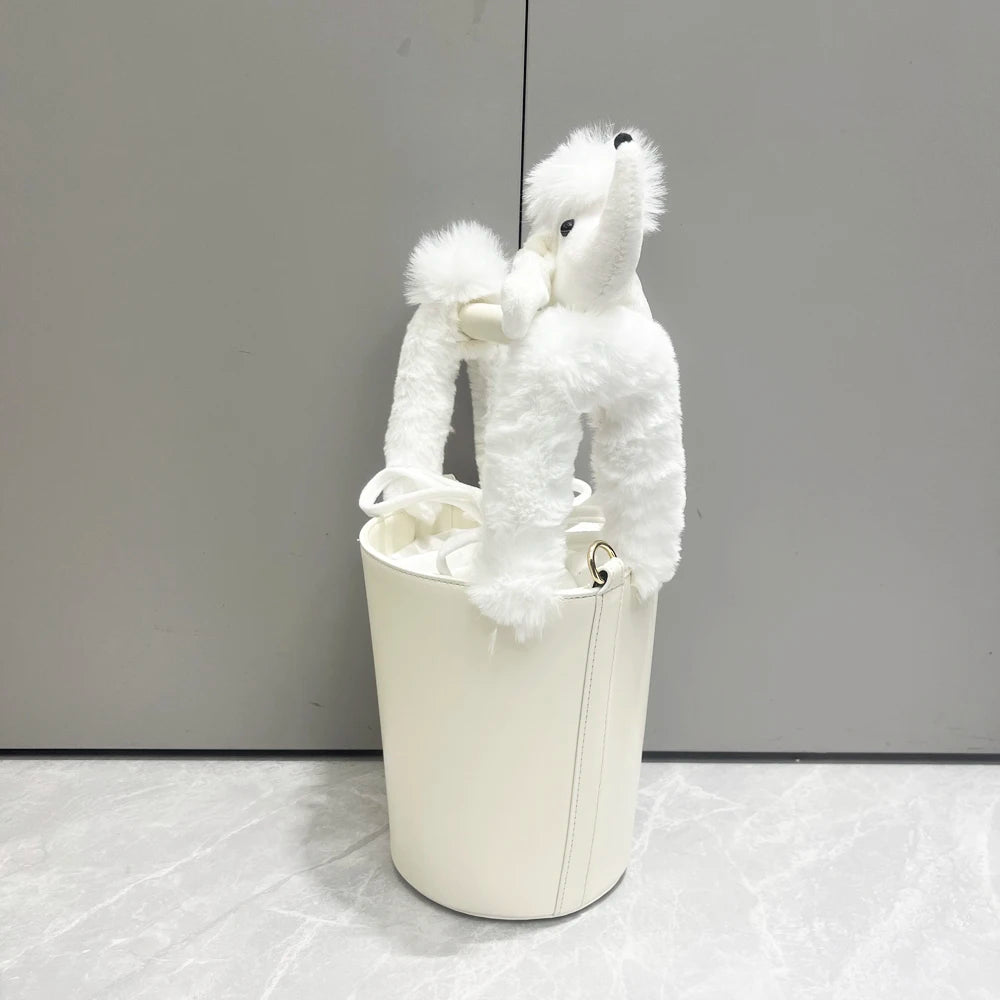 Funny Handbag for women purses and handbag luxury Designer Handmade Women's bag Casual black bucket Female shoulder Bag