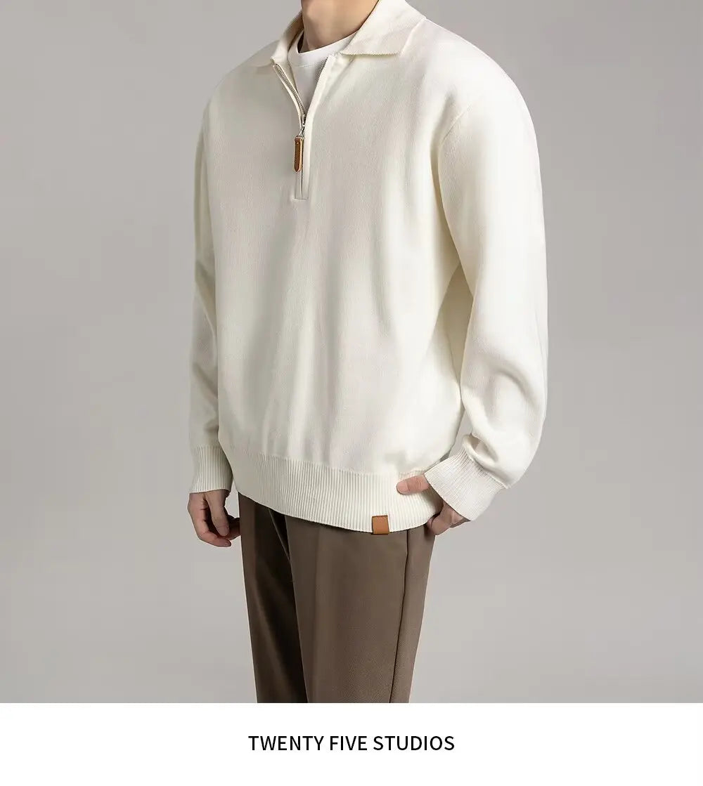 Sweater Men Spring Autumn Pullover Knit Knitwear Male Coat Mens Jumpers for Men Korean Reviews Clothes Men's Sweaters Ami Jersey