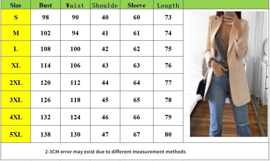 Blazer Women 2025 New Ladies Professional Office Lapel Cardigan Temperament ropa mujer Suit Jacket Casual Lady coat Solid coats