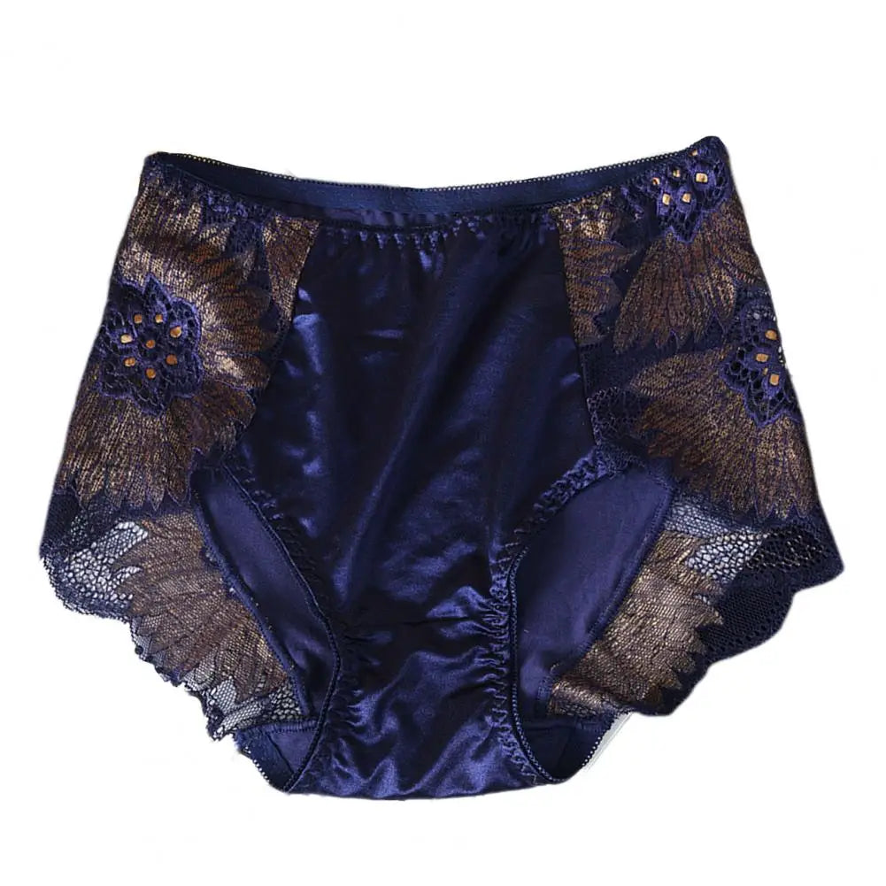 Women Seamless Panties Comfortable Seamless Panty for Women Elegant Lace Embroidered Women's Panties with Soft for Ladies