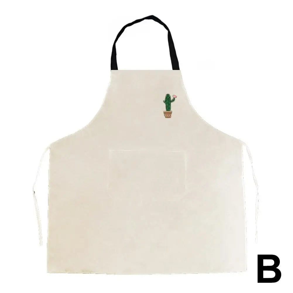 Kitchen Cooking Apron Unisex Household Solid Color Chef Waiter Barbecue Hairdresser Adult Pocket Apron Kitchen Supplies Tool