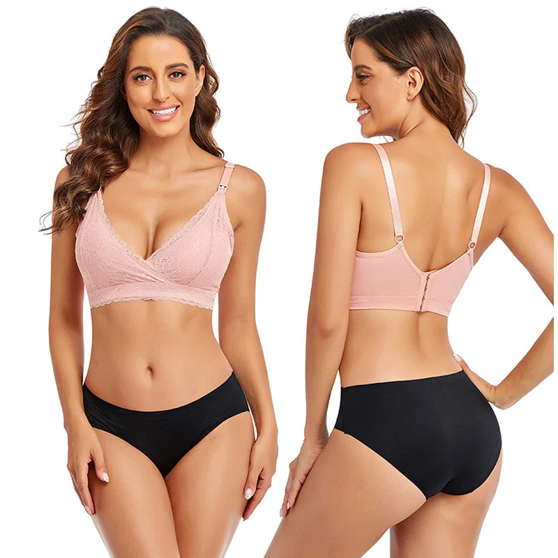Maternity Nursing Bras Women Lace Breastfeeding Bra Removable Padded Pregnancy Women Underwear Tops Soutien Gorge Allaitement