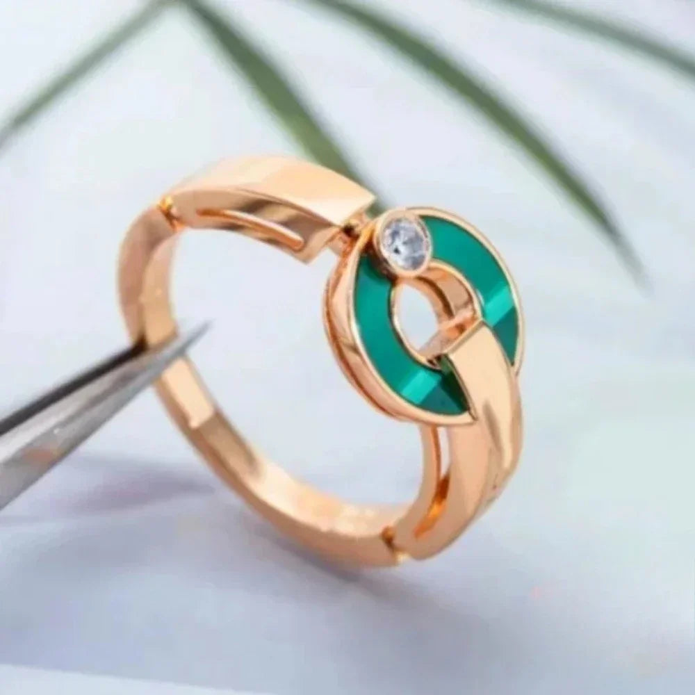 925 High-quality Women's Jewelry Ring Is Like A Rainbow, Which Takes You Into The Fairy Tale World To Meet Prince