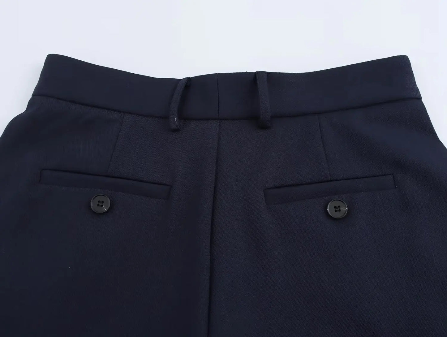 Women's Basic Suit Jacket Trousers Suit Lapel Double-breasted Top High Waist Pants Spring and Summer New Casual Chic Suit