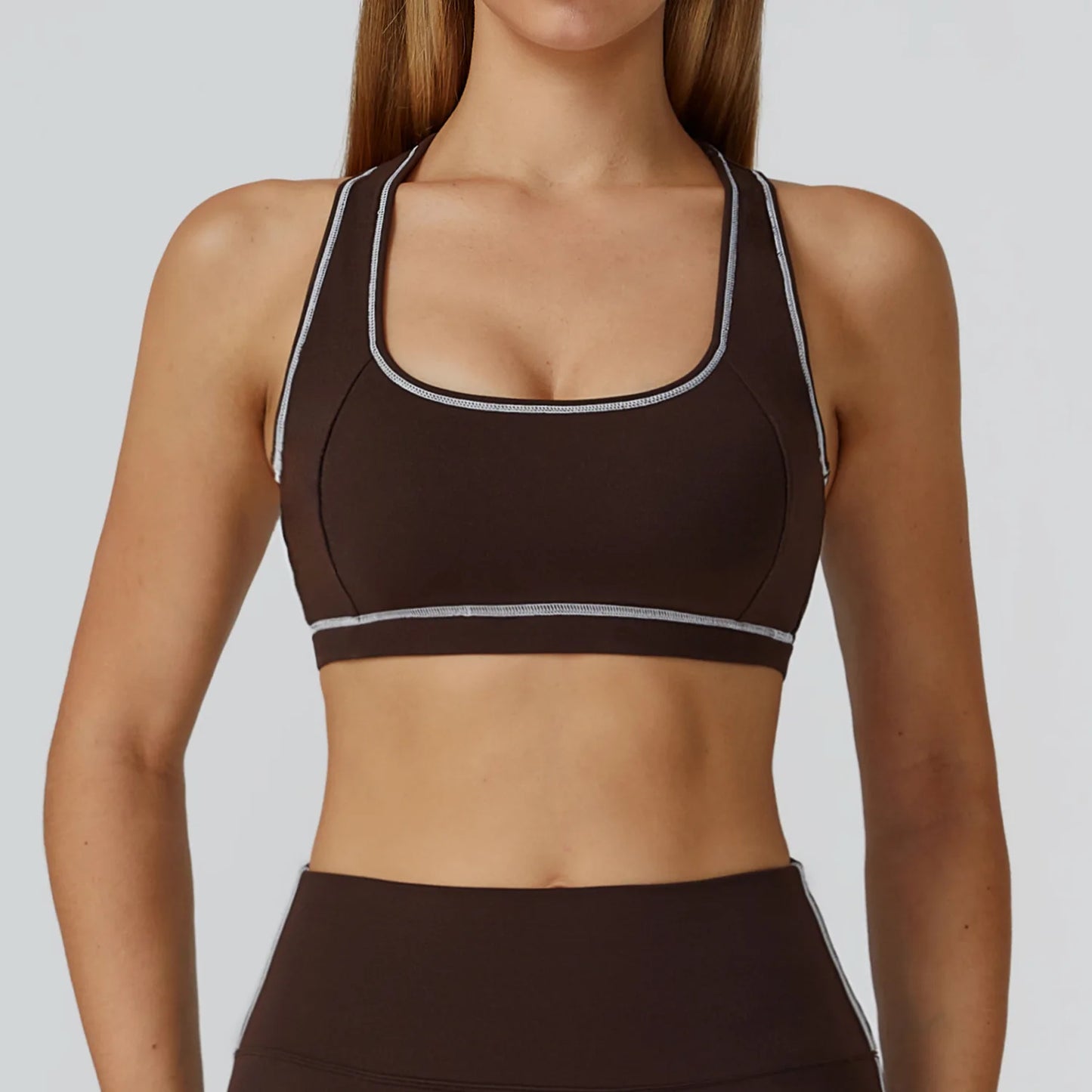 Yoga Bra Women Breathable Sports Bra Anti-Sweat Fitness Shockproof Crop Top Push Up Gym High Strength Workout Underwear