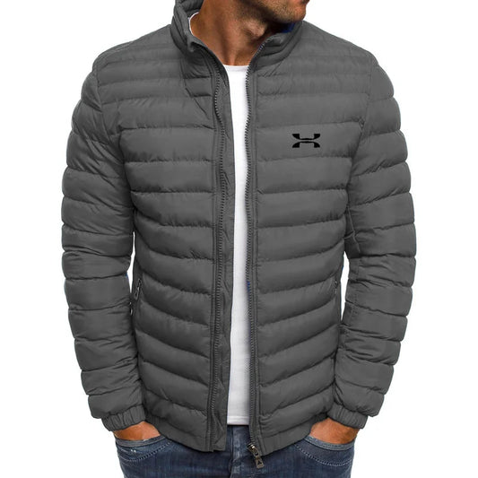2025 Winter Jacket Men's Stand Collar Warm Parka Coat Street Fashion Casual Brand Outer Men's Winter Down Jacket