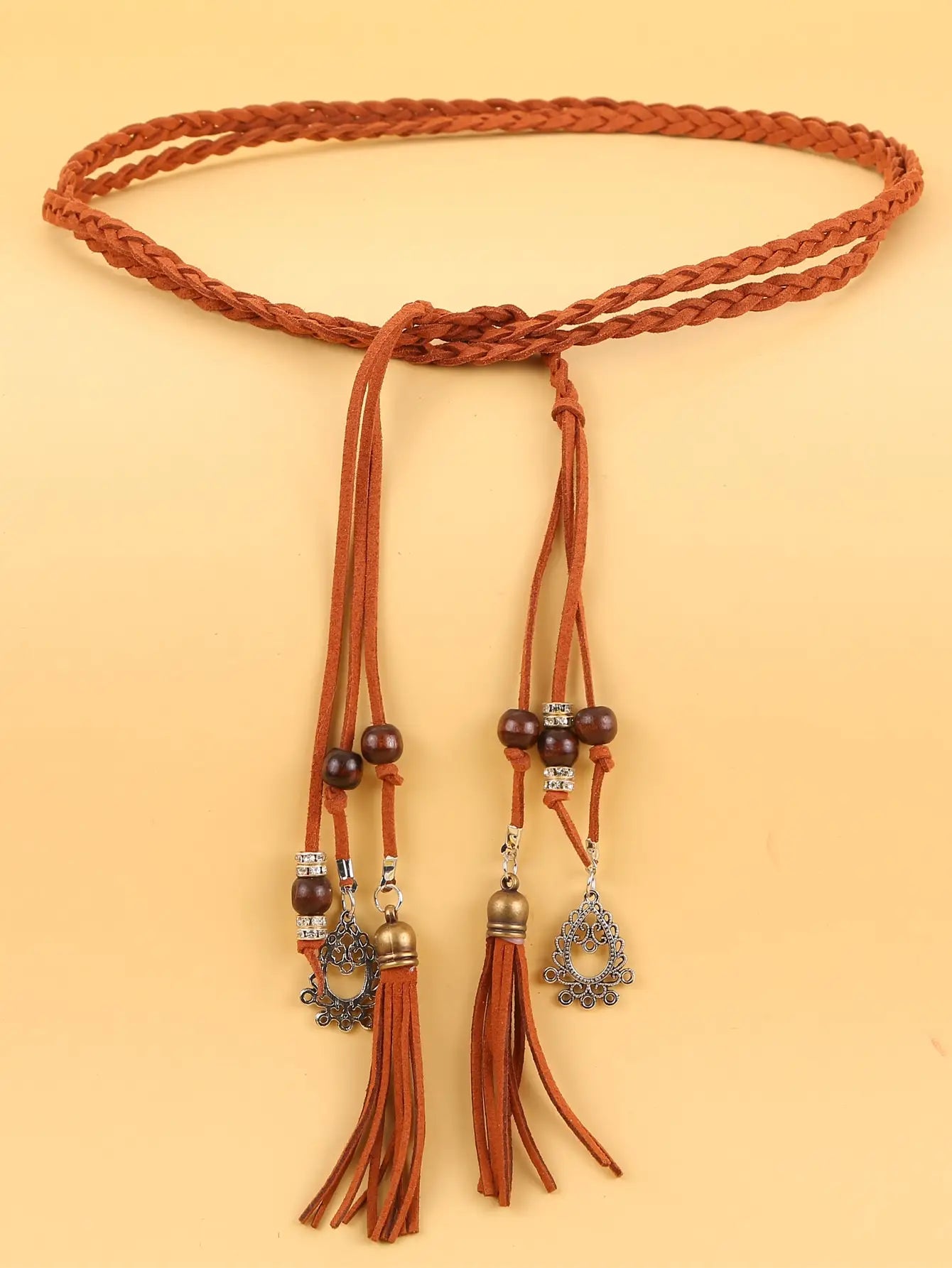 Tassel Decor Braided Rope Belt cinturones para mujer lujo diseñador cinturón fashion belts acessórios de vestuário female belts