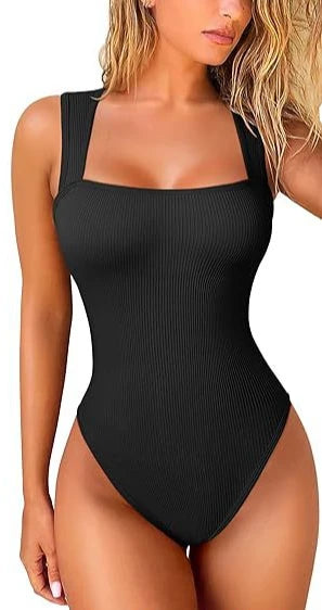 Women Sexy Thread Short Bodysuit Seamless Sleeveless Knited Bodysuit Fitness Yoga Trainning High Elastic Sports Unitard Jumpsuit