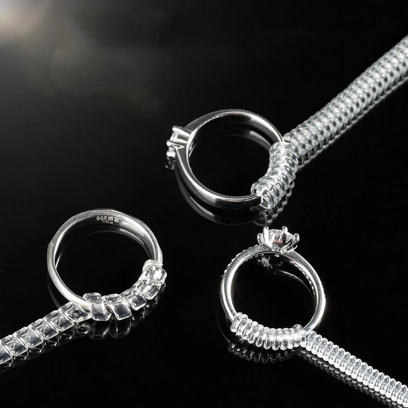 Ring Adjustable Spring Rope Resin Elastic Fastener Suitable All Rings Adjustable Tool Cuttable Invisible Seamless Spring Ropes