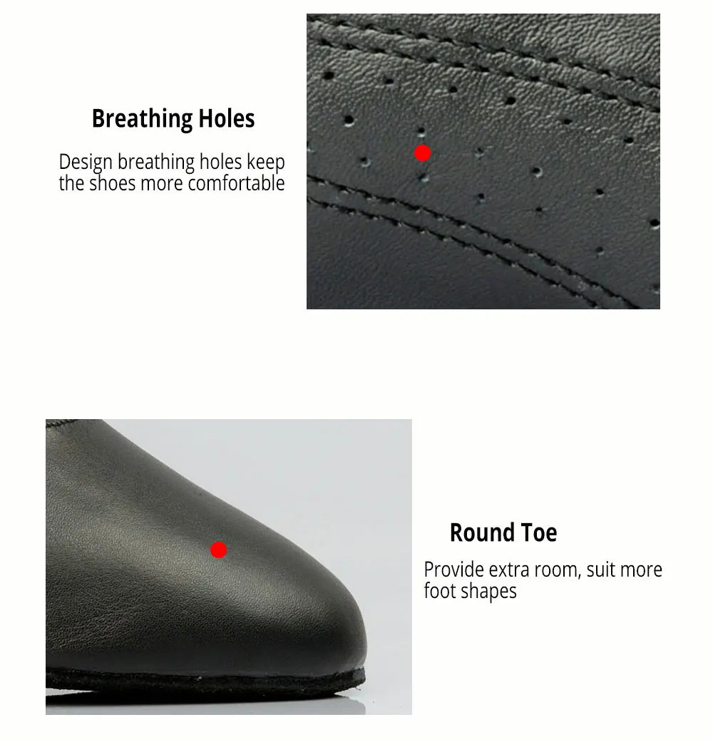 BD Dance Men Latin Dance Shoes 424 Split Outsole Soft Leather Professional Dancesport Shoe Elastic Heel Ballroom Dancing Shoes