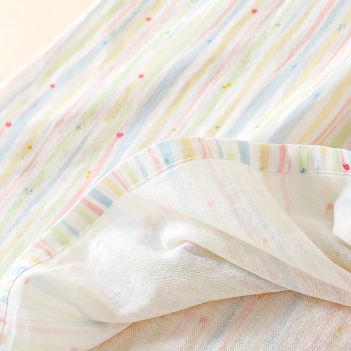 Sleeping Nightdress for Women Thin Cotton Homewear Colorful Striped Printed Pink Color Girls' Home Clothes Women Nightwear