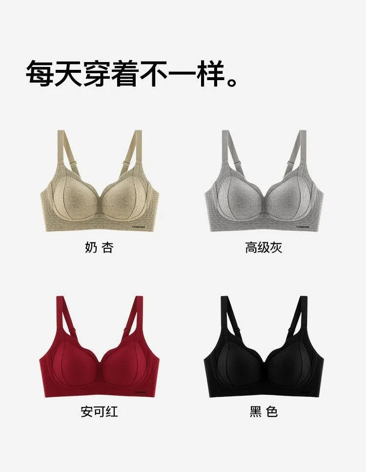 Wireless Lightly Lined Bra for Women Small Bust Support Anti Sagging Flexible Comfort Everyday Wear Enhancement S-XL BANERDANNI